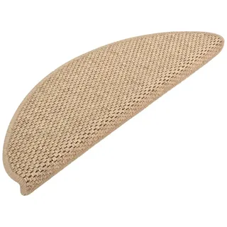homiuse Treppenmatten Selbstklebend Sisal-Optik 15 STK. 65x25 cm Sand Treppenstufen Matten Modern Stufenteppich Stufenmatten Innen Treppenstufen Antirutsch Treppenstufen Schutz Komfortabel & Warm