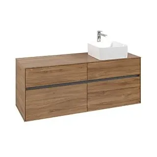 Waschbeckenunterschrank 140 x 55 cm Kansas Oak