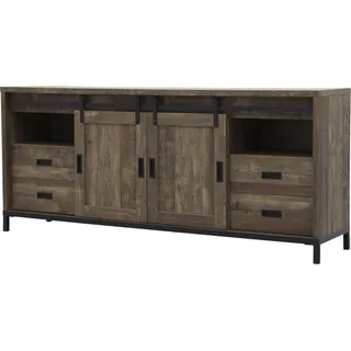 omg design Sideboard Stanley 220 x 95 x 45 cm Braun