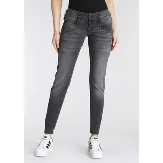 Slim-fit-Jeans HERRLICHER "Pitch Slim Organic Denim Cashmere" Gr. 27, Länge 30, grau (asphalt) Damen Jeans Röhrenjeans extra komfortabel