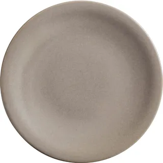 KAHLA 1T3437A93022W Homestyle Speiseteller 26,5 cm desert sand rustikales Geschirr aus Porzellan mit Steingut- und Keramiklook flacher Teller großer Essteller Speiseteller XL rund grau