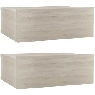 vidaXL Hängender Nachtschrank 40 x 30 x 15 cm Eiche
