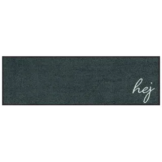 Schmales Schuhabtreter-Tapet 30x100 cm, anthrazit, waschbar, rutschfest - Grau