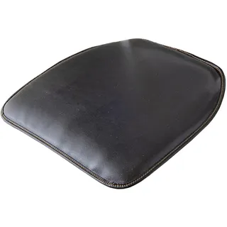 Esszimmerstuhlpolster, Leder-Stuhlpolster, rutschfest, für Küche, Esszimmerstuhl und Sitzkissen mit maschinenwaschbarem Bezug, langlebig, weiche Mattenpolster, 1/2/4 Packungen (Farbe: Schwarz-1, Größe