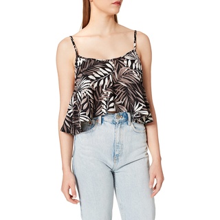 Hurley W Party Palm Flounce Crop Top