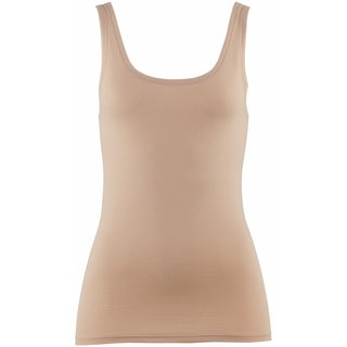 Avena Damen Bio-Baumwoll-Unterhemd Beige 38