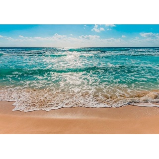 Komar Fototapete Seaside, glatt, bedruckt, Meer, Strand, (Set), ausgezeichnet lichtbeständig blau