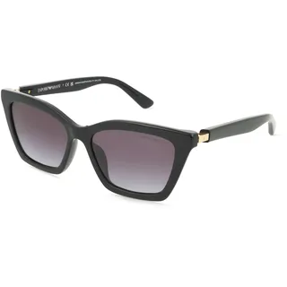 Emporio Armani EA4250U Damen-Sonnenbrille Vollrand Butterfly Acetat-Gestell, schwarz