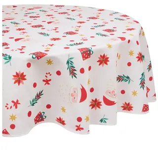 Atmosphera Créateur d'intérieur Tischdecke Runde Ø 180 cm Weiß