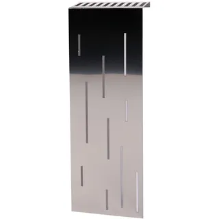 Szagato Heizkörperverkleidung Rain 60 x 20 cm Edelstahl glänzend