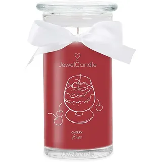 Juwelkerze Duftkerze mit Halskette "Cherry Kiss" - 400 g