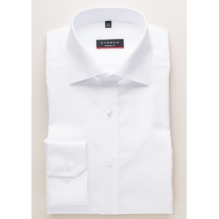 MODERN FIT Original Shirt in weiß unifarben, weiß, 45