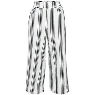 LASCANA 7/8-Hose mit locker-luftigem Bein Schwarz/Weiß 44