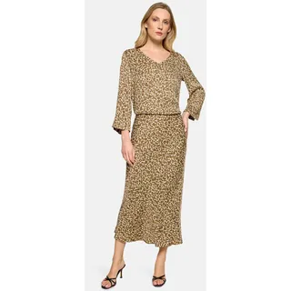 Betty Barclay Maxirock Damen Animalprint Beige/Khaki 36