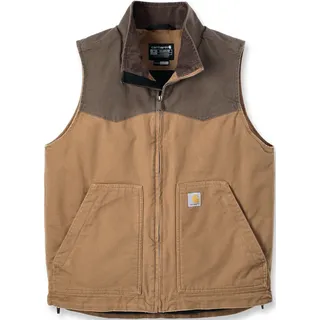 Carhartt Montana Rugged Flex Relaxed Fit Duck Weste, braun, Größe L für Männer