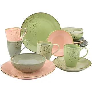 CreaTable Nature Collection Kombiservice 16-tlg. vintage garden
