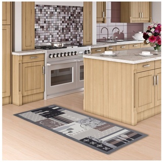 Küchenläufer Küchenläufer Teppich Trendy Bistro Beige Braun, Pergamon, Rechteckig, Höhe: 5 mm braun 45 cm x 145 cm x 5 mm