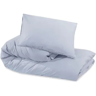 vidaXL Bettwäsche-Set Grau 200 x 220 cm