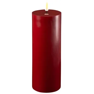 Deluxe Homeart Deluxe LED-Stumpenkerze 20 cm bordeaux