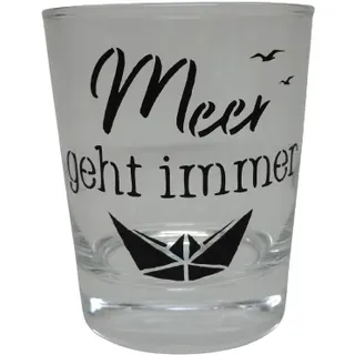 Licht-Idee Teelicht Glas Windlicht 8 cm