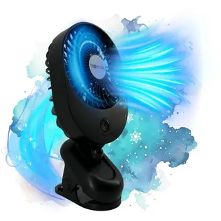 TronicXL USB Ventilator mit Clip Klipp Klemme Klemmventilator I Clipventilator