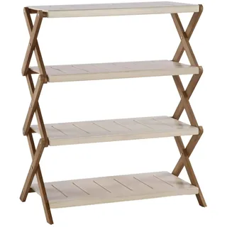 NEG Teleskop-Regal RIWAKA, braun/Shabby chic weiß