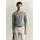 Stirckpullover mit Rundhals Micro Textured Cotton C-Neck Baumwolle Eukalyptus ceramic Grey XL