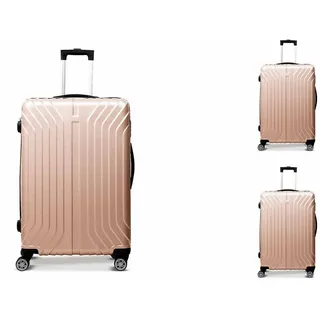 Hoffmans vertical line Koffer-Set 3-tlg. rosa/roségold