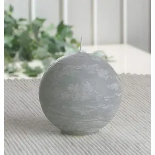 Rustik-Kugelkerze, 6 cm Ø, grau