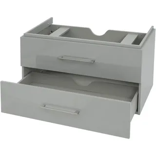 Mendler Waschbeckenunterschrank 90 cm 54 x 89 x 46 cm Grau