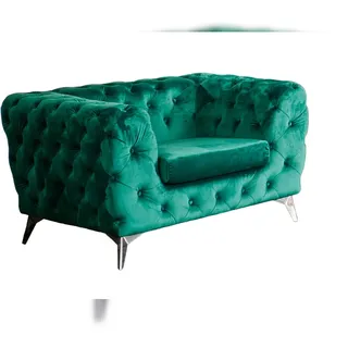KAWOLA Sessel NARLA Velvet 80 x 80 x 90 cm Grün