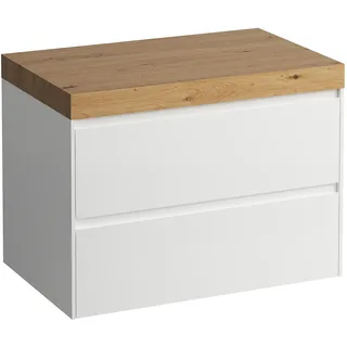 Laufen LANI Waschtischplatte wildeiche inklusive Unterschrank, ohne Ausschnitt, 785x495x580mm, H4065501122601,