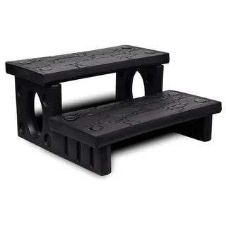 vidaXL Whirlpooltreppe Schwarz 0,65 m