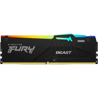 Kingston FURY Beast DDR5 6000MT/s RGB 16GB Modul (1x16GB) CL36 Schwarz KF560C36BBE2A-16