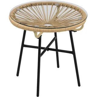 modfu Beistelltisch Ø 50 x 50 cm Beige
