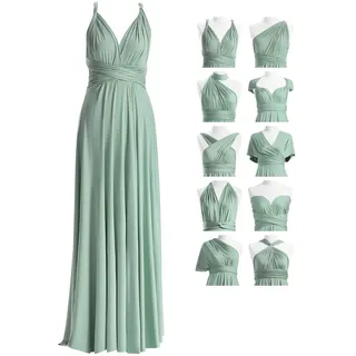72styles Infinity Kleid mit Bandeau Brautjungfernkleider lang Multi-Way Kleid Wickelkleid Damen Maxi Übergröße Convertible Abendkleider Elegant für Hochzeit Ballkleider Abschlusskleid - Einheitsgröße Große Größen