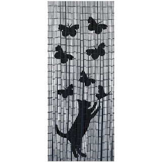 Maximex Türvorhang Bambus - Bambusvorhang mit Motiv, Bambus, 90 x 200 cm, Mehrfarbig