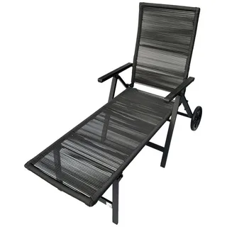 belavi® Rollliege Sonnenliege 197 x 76 x 41 cm Grau