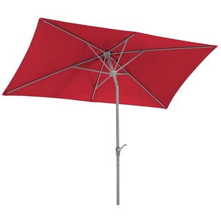 Schneider-Schirme Sonnenschirm Porto, rot, 300 x 200 cm rechteckig, 643-77, Gestell Stahl, Bespannung Polyester, 6.7 kg