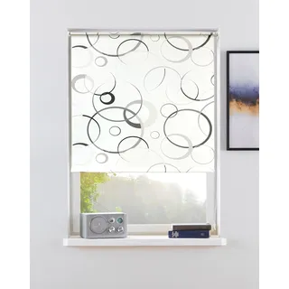 Bruno Banani Seitenzugrollo MAZE 30 x 150 cm grau