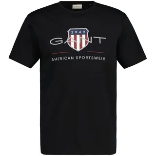 GANT Archive Shield Regular Fit Kurzarm-T-Shirt Black XL