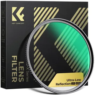 K&F CONCEPT Ultra-niedrige Reflexion UV Filter 77mm Schutzfilter (Nano Xcel)
