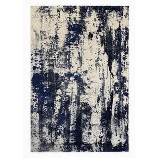 Musterring Wave Arte Vintage-Teppich 140 x 200 cm Blau/Grau