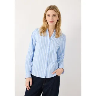 More & More Langarmbluse Blau 46