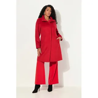 Ulla Popken Wintermantel dunkelrot L-XL