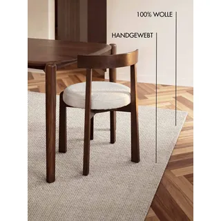 Ted Baker Croom auch in rund", natur weiß, B:160cm H:10mm L:230cm, Wolle, Teppiche, Wolle, Natur, Handgewebt, Wohnzimmer, Schlafzimmer, Modern, Skandi