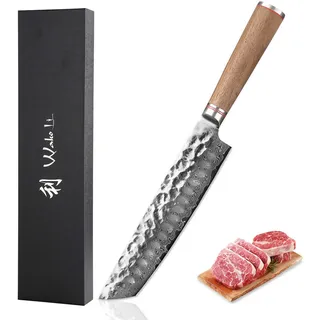 Wakoli Damastmesser Nussbaum Tanto 25 cm