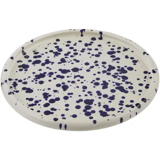 Butlers Frühstücksteller, Dunkelblau, Keramik, 21x2.3x21 cm, Essen & Trinken, Geschirr, Teller