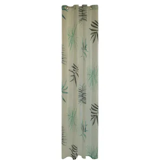 INDES FUGGERHAUS TEXTIL Homing Ösenschal Jane 140x245cm grün-petrol Vorhang Wohnzimmer Schlafzimmer