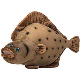 lilizzhoumax Flunder Fisch plüschtier 40cm/16Zoll Simuliertes Tier Kawaii Realistische Plüschfigur Plüsch Spielzeug Geschenk für Kinder Mädchen und Jungen